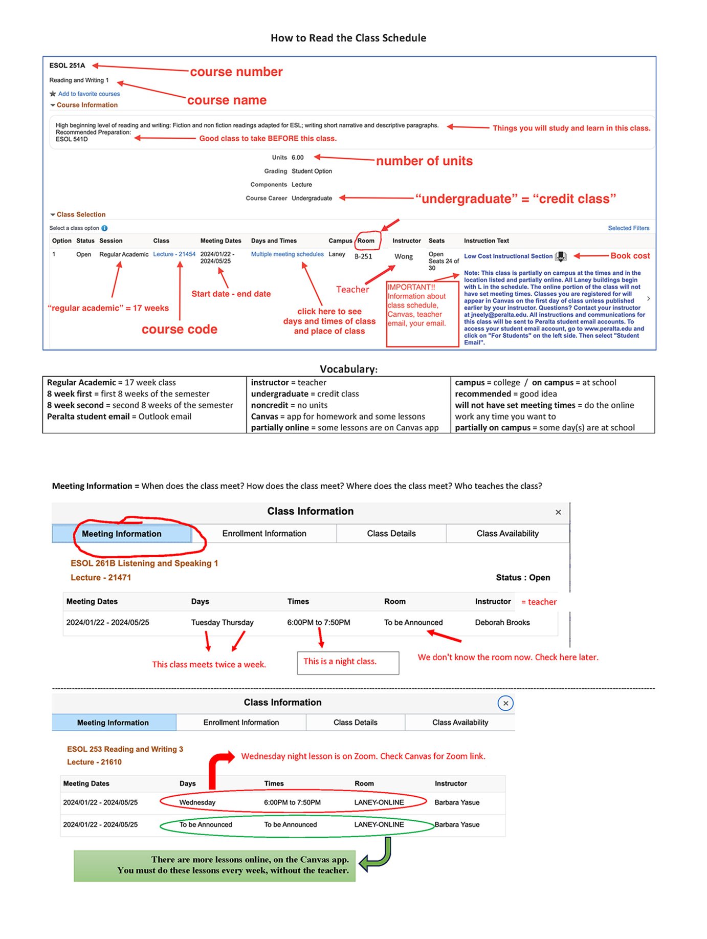Laney College Catalog and Schedule